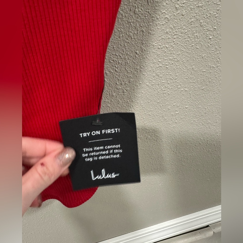 NWT Lulus Ribbed Tank Top - Picture 4 of 6